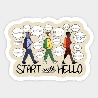 Start with Hello! 2021 Sticker